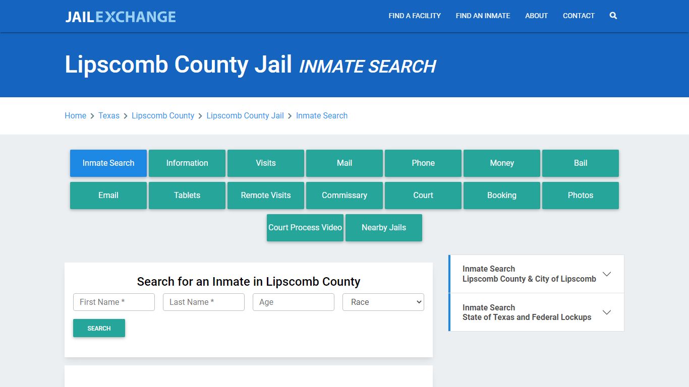 Lipscomb County Jail, TX Inmate Search: Roster & Mugshots