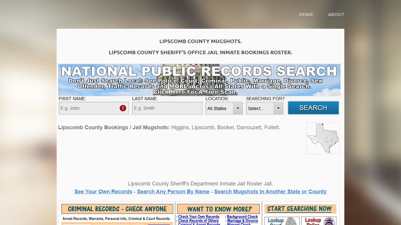 Lipscomb County Mugshots TX: Arrest Jail Bookings & Sheriff Inmate Roster